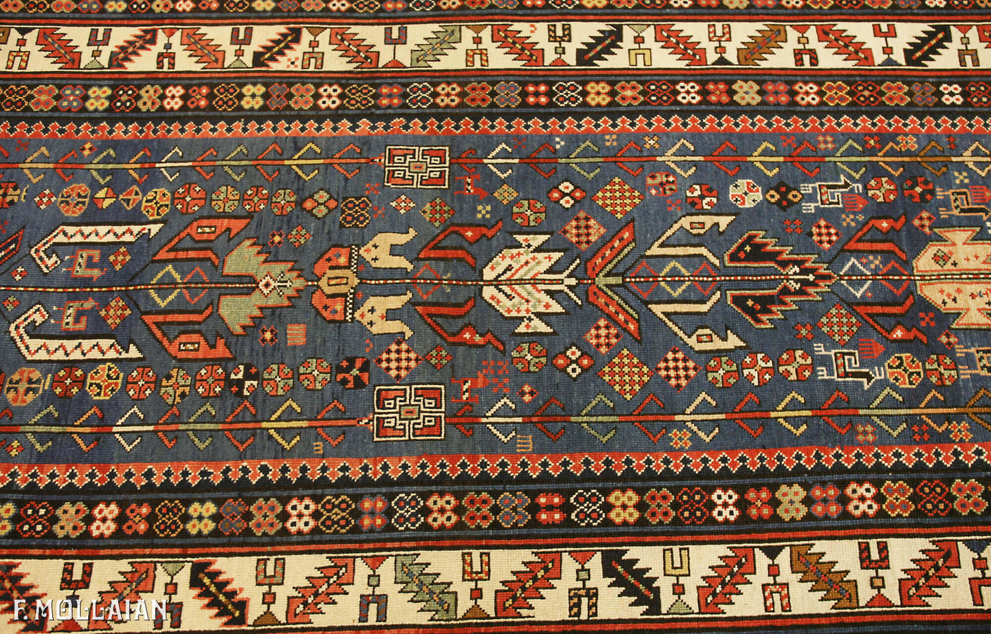 Antique Runner Caucasian Kuba (Quba) Rug n°:43060935